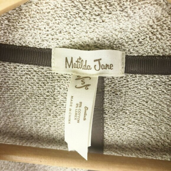 Matilda Jane Vest Cardigan Women Size Small Friends Forever Sara Vest Beige Gold - Picture 2 of 3